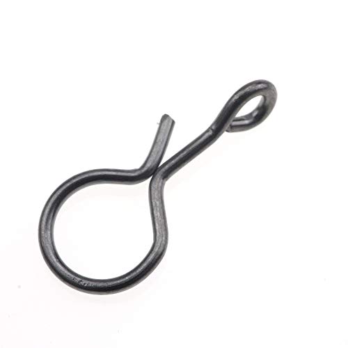 Rompin 100PCS Fly Fishing Snap Line Pin with Slice in Shank Quick Change Connect for Flies Hook & Lures Black Color (M_8mm_100pcs) - Thumbnail 7