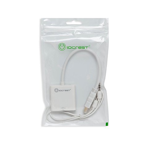 IO Crest Active HDMI to VGA Adapter with Audio Support Via 3.5mm Jack (SY-ADA31044)