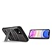 Zizo Bolt Cover - Case for iPhone 11 with Military Grade + Glass Screen Protector & Kickstand and Holster (Metal Gray/Black)