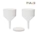 ULAB Scientific Buchner Two-Piece Funnel Set, 2pcs of Buchner funnels, Dia. 105mm, Plastic Material, 1 Box of Qualitative Filter Paper, Dia.90mm, Medium Speed, UGF1007