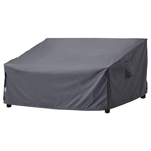 F&J Outdoors Garden Sofa Protector Cover Waterproof UV Resistant 3 Seater Bench Protective Cover Outdoor Sofa Protector 208x99x61/89cm Grey