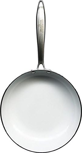 Phantom Cookware Ceramic Frying Pan (9.5’’): Premium Non-Stick Pan For Healthy And Easy Cooking, Non-Scratch Coating, Strong Aluminum And Copper Construction - For Omelettes, Pancakes, Stir Fry