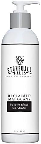 Organic Tan Extender Aloe & DHA with Cocoa Butter and Black Tea - Stonewall Falls Reclaimed Mahogany BUY TAN EXTENDER GET CHARCOAL CLEANSER FREE - SEE DESCRIPTION