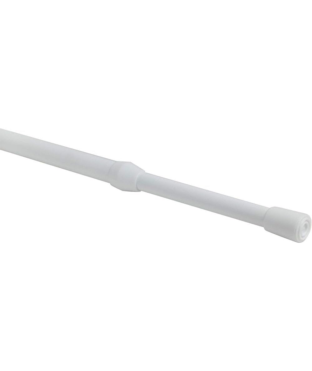 Extendable White Spring Loaded Tension Rod For Nets and Voiles 10-13mm Diameter (60-100cm)