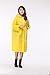 LANSHULAN Womens Unisex Easy Carried Translucent Thicken EVA Raincoat (M(5'-5'5), Yellow)
