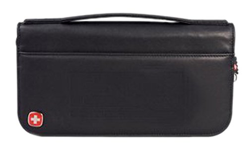 Wenger Wenger Leather Travel Wallet Black 9350-64bk