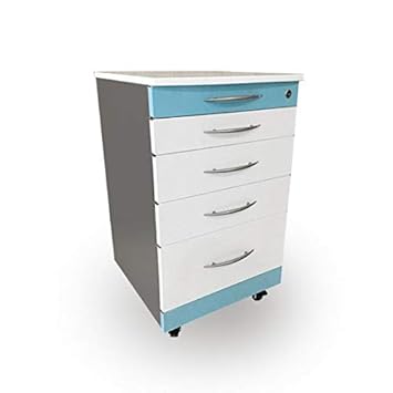 Amazon Com Stainless Steel Mobile Dental Cabinet Cart 4 Drawers