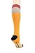 Foot Traffic Women's Pencil Knee High Socks, Yellow/Black (Shoe Size 4-10)