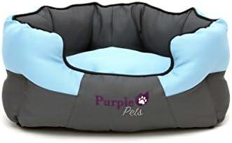 Dog Bed, Dog Cushion, Puppy Bed, Dog Pillow, Dog Sofa, Dog Baskets, Cat bed, Purple-Pets 'Traditional' Sky Blue.