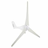Popsport Wind Generator 400W Hybrid Wind Turbine Generator DC 12V/24V Turbine Wind Generator 3 Blades Light and Powerful Wind Generator Kit for Home Use (400W)