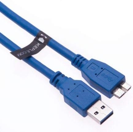 Keple Charging Cable Compatible with Samsung Galaxy Note Pro 12.2 USB3, USB 3.0 Cable, Micro B (0.5m Blue)