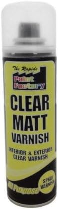 Varnish Spray Can 250ml Clear Matt 24 Pack/S