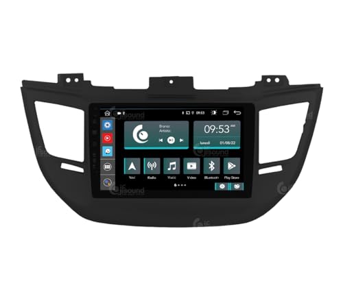 Autoradio für Hyundai Tucson schwarz Android GPS Bluetooth WiFi USB DAB+ Touchscreen 9" 8core Carplay AndroidAuto