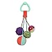 B. toys – B. baby- Rattle Ball – 4 Balls & Teething Clip -Sensory Toy with Colors Textures & Sounds – Sounds So Squeezy – 3 Months +