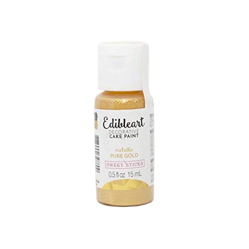 Sweet Sticks Edible Art Decorative Cake Paint 0.5 Ounce (15 Milliliters), Metallic Rose Gold - Thumbnail 2