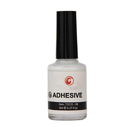 [ US Seller,Ship From CA,US ] Professional 2PCS Galaxy Star Nail Art Glue for Foil Sticker Nail Transfer Tips Decorations Adhesive White 8ml (8ML, 2PCS)