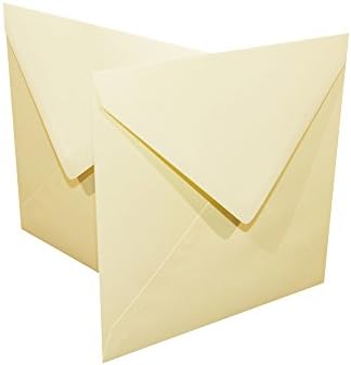 Craft UK602A 5 x 5 inch 1000 Envelopes - Ivory