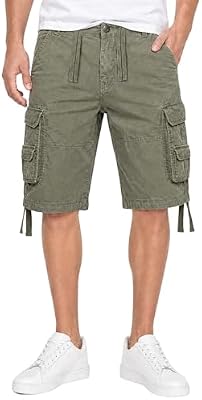 Vintage Short Gr:- L, Farbe:-Oliv
