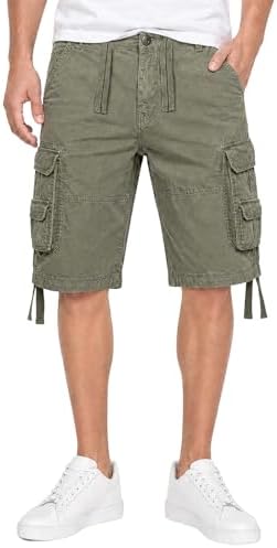 Vintage Short Gr:- L, Farbe:-Oliv