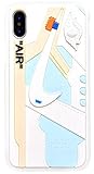 iPhone Shoe Case, of Chicago/White 1's Official 3D Print Textured Shock Absorbing Protective Sneaker Fashion Case (White, iPhone Xs Max)