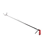 Metal Red handle 47" inch Professional Snake Tongs Grabber Reptile Catcher Wide Jaw Handling Tool (Red)
