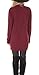 ETCYY Women's Long Sleeve Pullover Sweatshirt Button Cowl Neck Casual Tunic Tops,Wine,X-Large