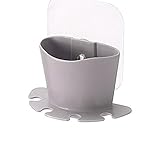 YJYDADA New Hanging Bathroom Kitchen Utensil Box Toothbrush Storage Rack (Gray)