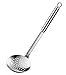 Rösle Stainless Steel Skimmer Ladle, Round Handle, 4.7-inch diameter,Silver