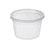 [TashiBox] 16 oz plastic food storage containers with lids - 40 sets