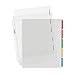 Avery Clear Easy View Durable Plastic Dividers for 3 Ring Binders, 5-Tab Set, Bright Multicolor, 1 Set (16740)