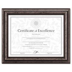 (3 Pack Value Bundle) DAXN15790NT Document Frame, Desk/Wall, Wood, 8-1/2 x 11, Antique Charcoal Brushed Finish
