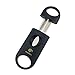 Cigar V-Cut Cigar Cutter Stainless Steel Black Cigar Clipper