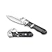Spyderco Lil' Sub-Hilt Folding Knife - Black G-10 Handle with PlainEdge, Hollow Grind, CPM S30V Steel Blade and LinerLock - C224GP