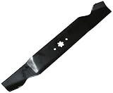 USA Mower Blades (2 MTD616SBP Standard Medium Lift for Windsor 50-3945 50-3950 Length 21-3/16 in. Width 3 in. Thickness .150 in. Center Hole 6 Point Star 42 in. Deck