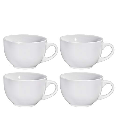 Large Ceramic Coffee Mugs Set of 4 Jumbo Mugs With Handle Microwave