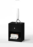 Tvilum Portland 1 Drawer Nightstand, Black