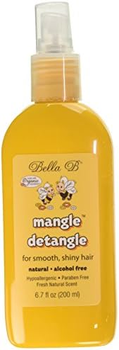 BELLA B Mangle Hair Detangle Set 6.7 oz - 2 Pack - Hair Detangler Spray Natural - Hair Detangler For Kids - Kids Hair Care - Detangler Curly Hair - Hypoallergenic - Alcohol Free