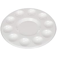 Olia Design Round Professional Plastic Paint Platte Tray White - RoundPlatte