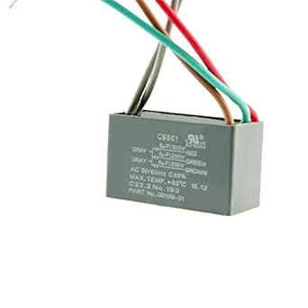 Cbb61 250v 300v 5uf 5uf 5uf 5 Wire Ac Ceiling Fan Capacitor Ul