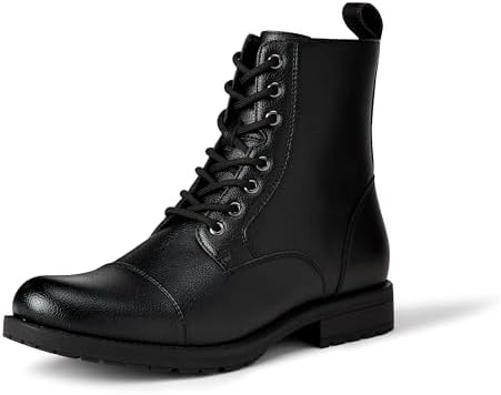 Amazon.com | New Rock Ankle Boots BIOS107-V1 TANK Black VEGAN