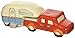 Beachcombers Truck/Camper Salt And Pepper Unique Ceramic Novelty Shakers Decor Decoration Red And White Truck/Camper