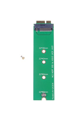 KNACRO B+M KEY SATA M.2 NGFF SSD to 18 Pin SSD Adapter Card for ASUS UX31 UX21
