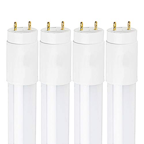 Luxrite 3FT LED Tube Light, T8, 16W (25W Equivalent), 3000K Soft White, 1600 Lumens, Fluorescent Light Tube Replacement, Direct or Ballast Bypass, ETL Listed (4 Pack)