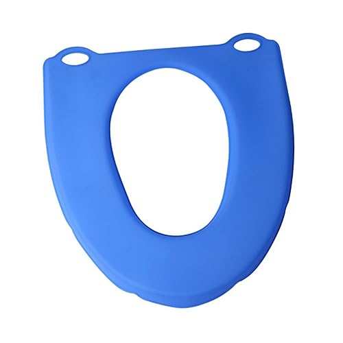 OUNONA Ergonomic Folding Seat Extended Toilet Seat Silicone Thicken Mat Bathroom Accessory for Ladies Elders