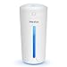 CLEEFUN Personal Small Desktop Cool Humidifier, Portable Mini USB Ultrasonic Humidifiers for Cars Office Desk Bedroom Home, 230ML Cup Humidifier with LED Night Light and Quie(White)