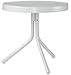 Jack Post BH-2W Retro Table, 20-1/2 by 20-Inch, White