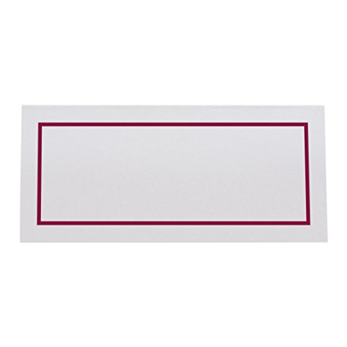 Documents and Designs Single Line Border Easy Print Place Cards, Burgundy, Set of 60 (10 Sheets) - Thumbnail 6