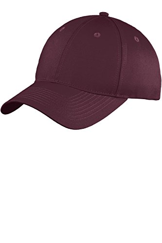Port & Company Men's Six Panel Unstructured Twill Cap OSFA Maroon