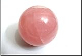 Jet Rose Quartz 45-50 mm Ball Sphere Gemstone A+ Hand Carved Crystal Altar Healing Devotional Focus Spiritual Chakra Cleansing Metaphysical