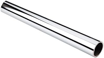 18 Pc. ProPack (6 Sets) Round Closet Rod - 8 Foot Long x 1.3125 Inch Diameter x 2.0mm Thick Closet Rod W/ Heavy Duty Metal Open & Closed Brackets, Polished Chrome